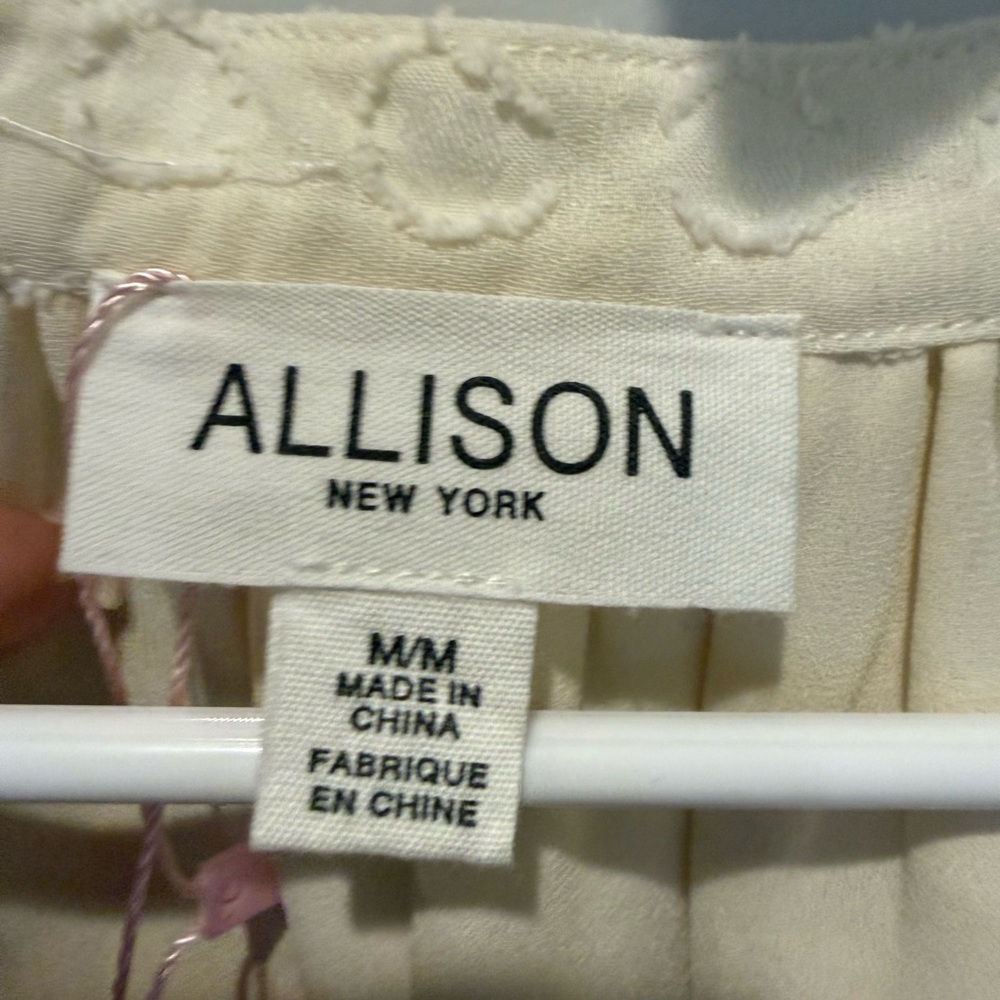 💋Allison Cream Lace Sleeve Women's Top‎ 165 - Picture 6 of 7